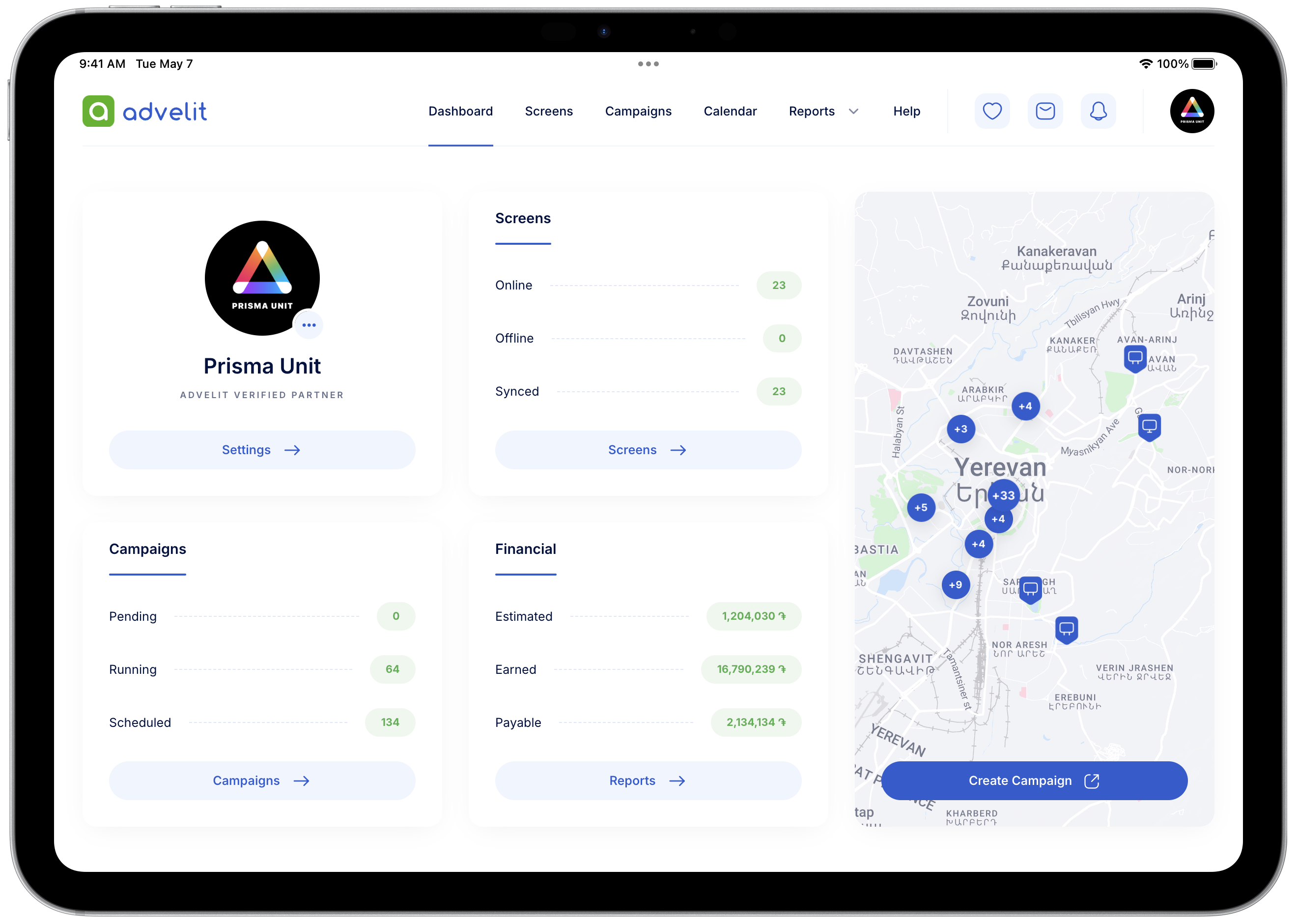 Advelit Partner Dashboard